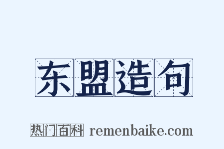 东盟造句是什么意思的图片